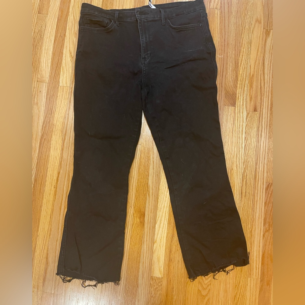 Black Sam Edelman cropped Bootcut Stiletto jeans size 32